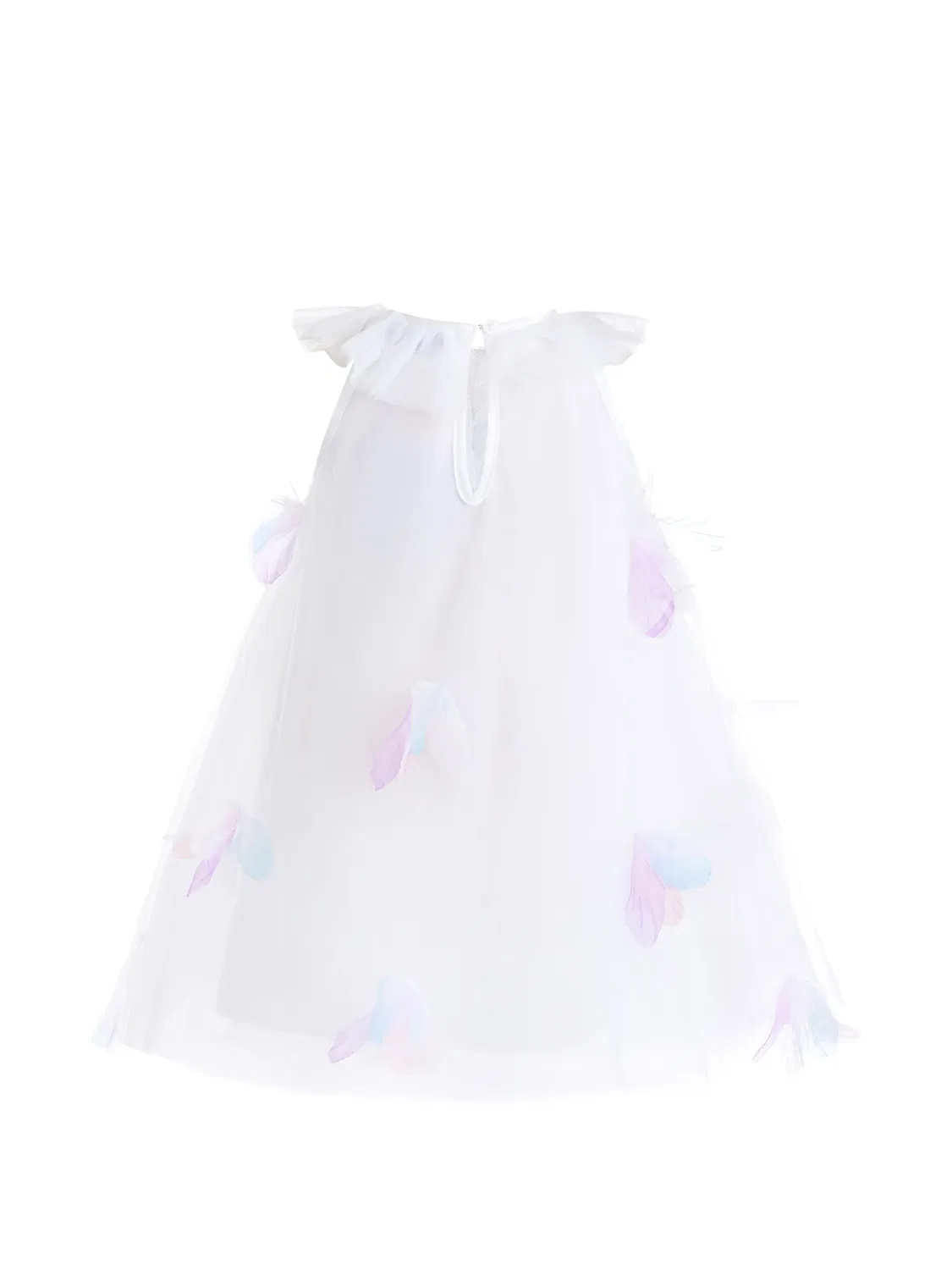 Платье из тюля с аппликацией Mimi Tutu, белый — фото 2