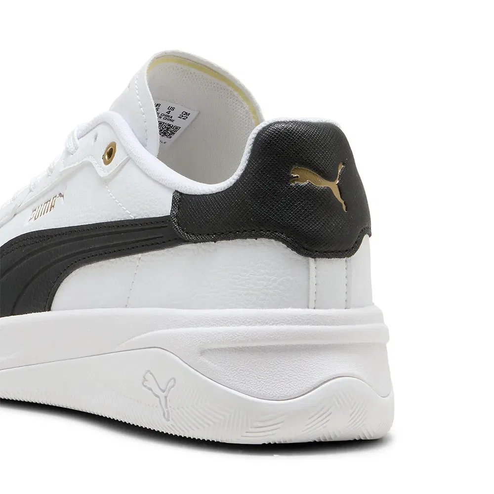 Детские кроссовки для девочек с низким клином Court Bae Puma, White — фото 3