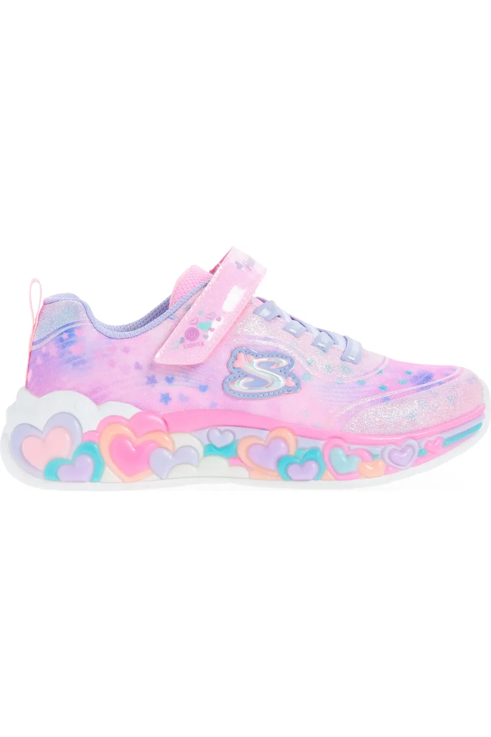 Детские кроссовки на светодиодах Eternal Heart SKECHERS, светло-розовый — фото 3
