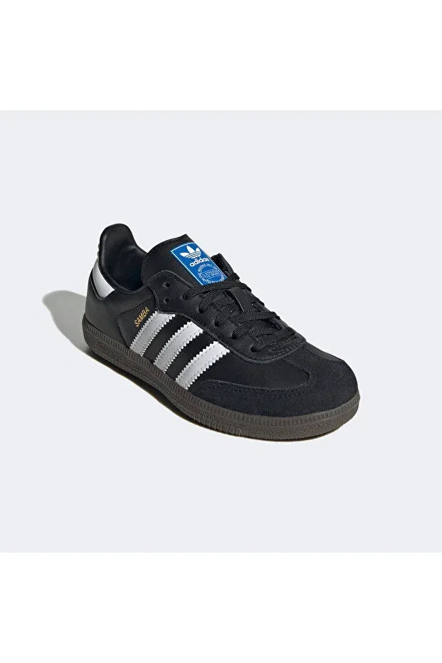 Детские кроссовки для девочек с принтом Samba OG Kids Adidas, Color In The Image — фото 2