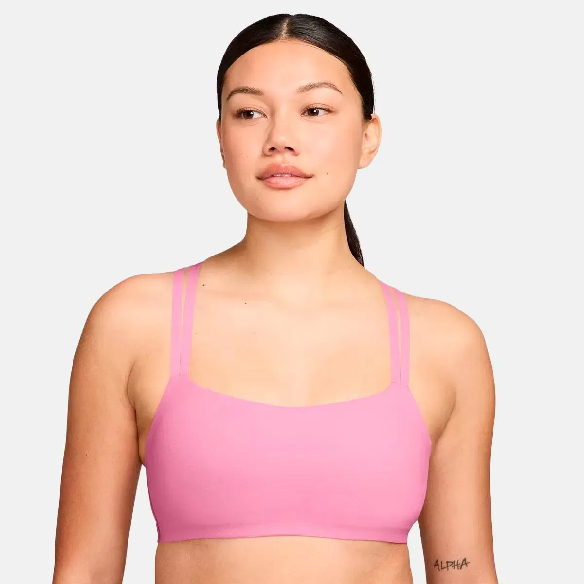 Женский топ для фитнеса с легкой поддержкой Nike Zenvy Strappy Bra, Rojo
