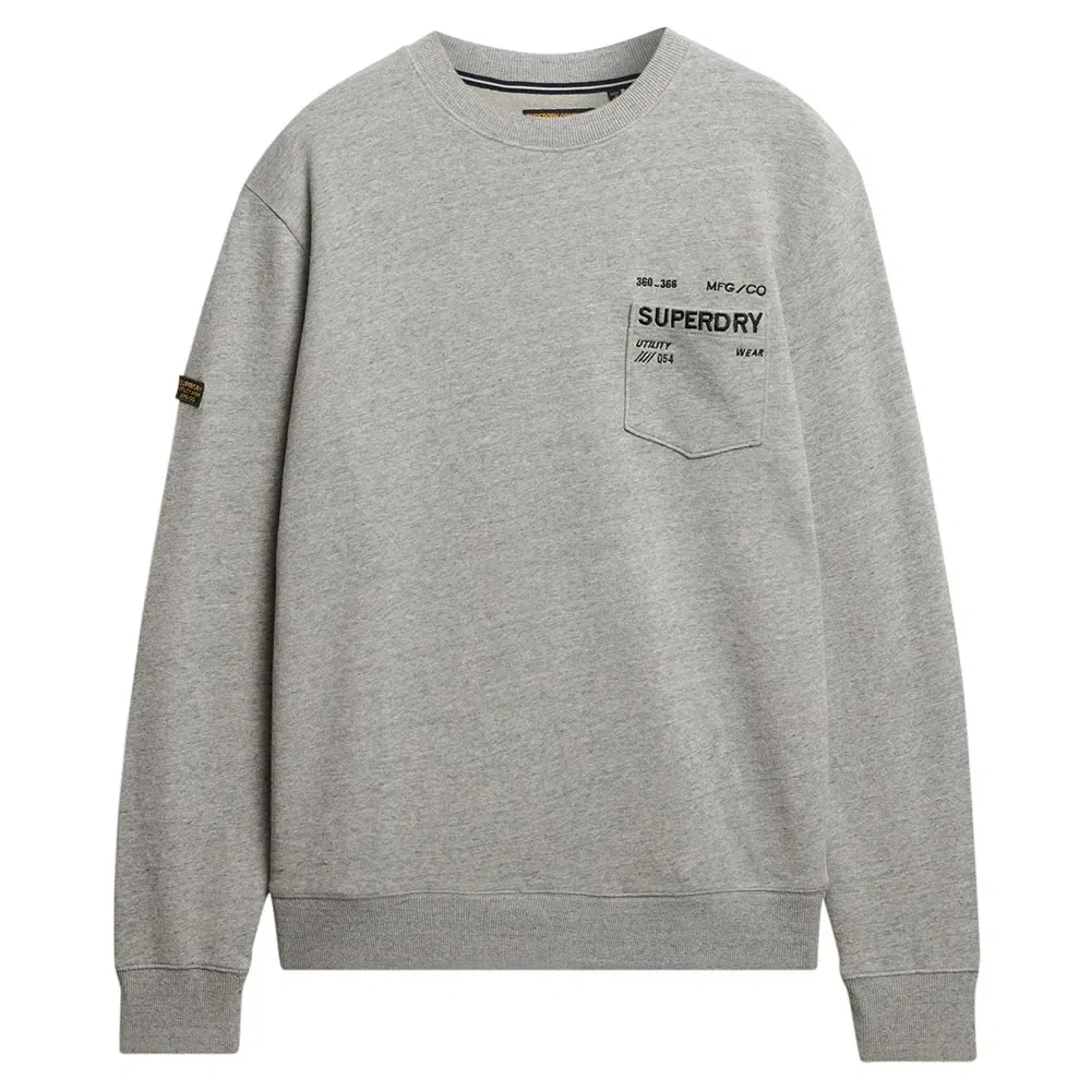 Худи свободного кроя Utility Loose Fit Superdry, серый — фото 3