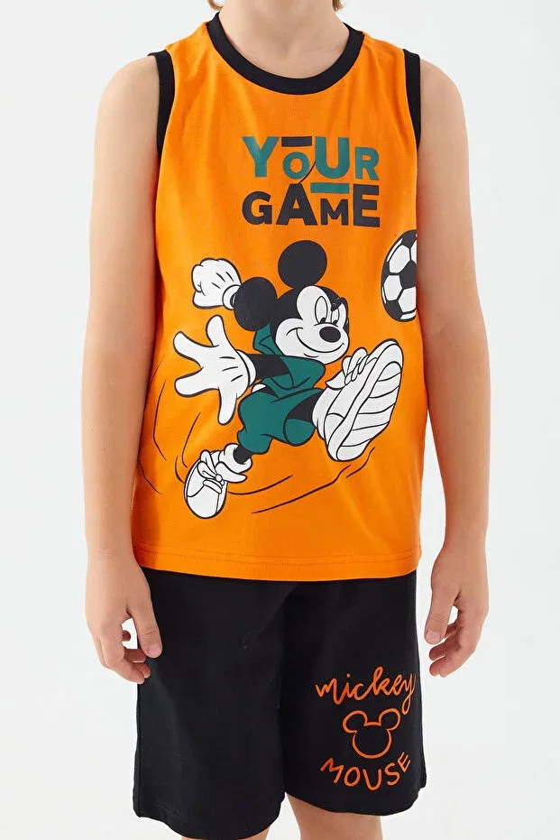 Детские шорты для мальчиков с принтом Mickey Mouse Bermudas Set Roly Poly, Oranj — фото 4