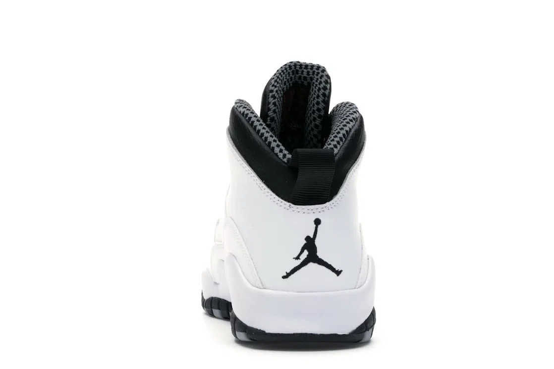 Детские кроссовки Lifestyle Jordan 10 Retro, White/Black-Light Stl Grey-Varsityy Red — фото 4