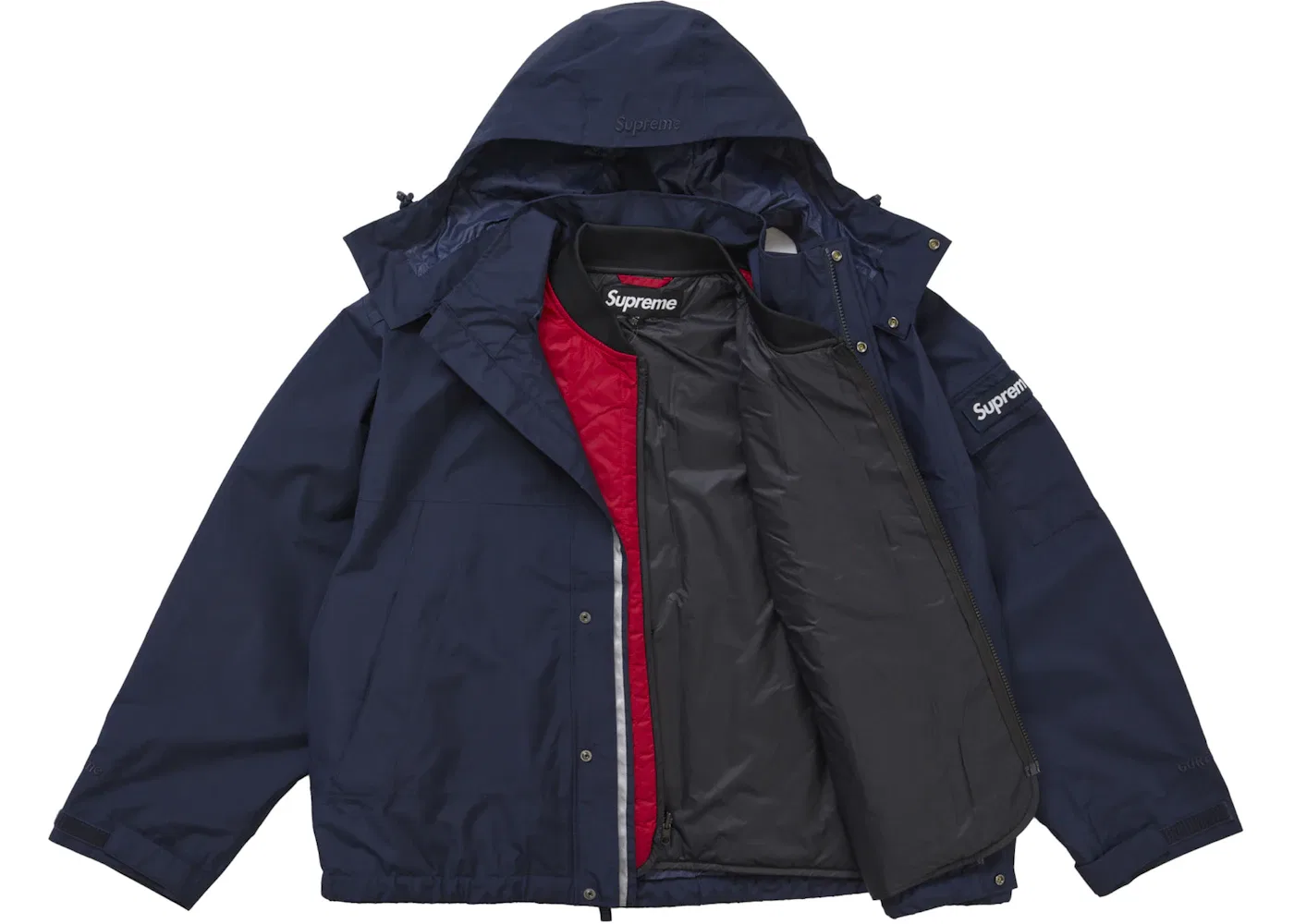 Мужской жилет 2-в-1 с утепленной подстежкой Supreme, Navy — фото 2