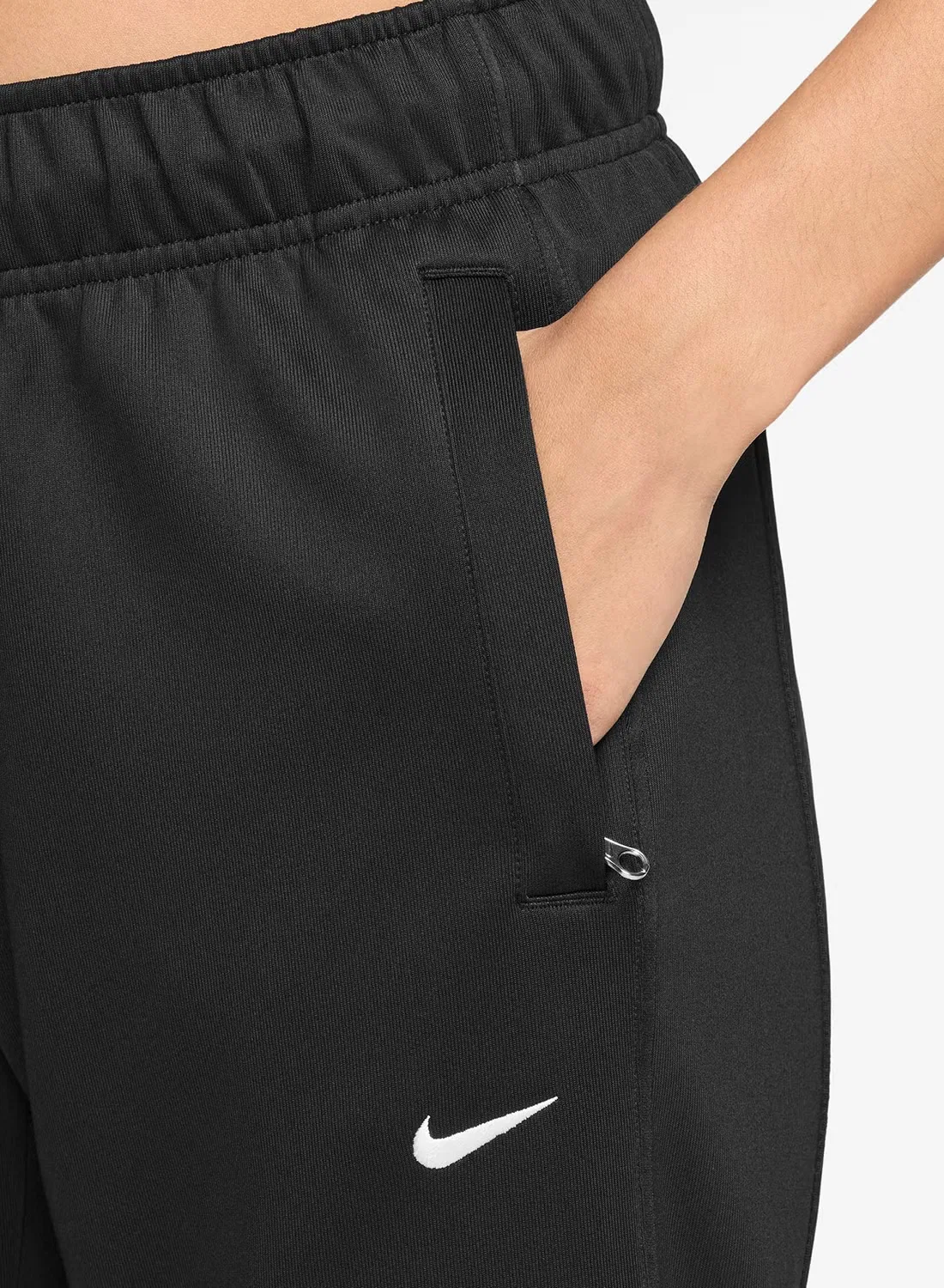 Штаны зауженные с логотипом Nike, черный — фото 3