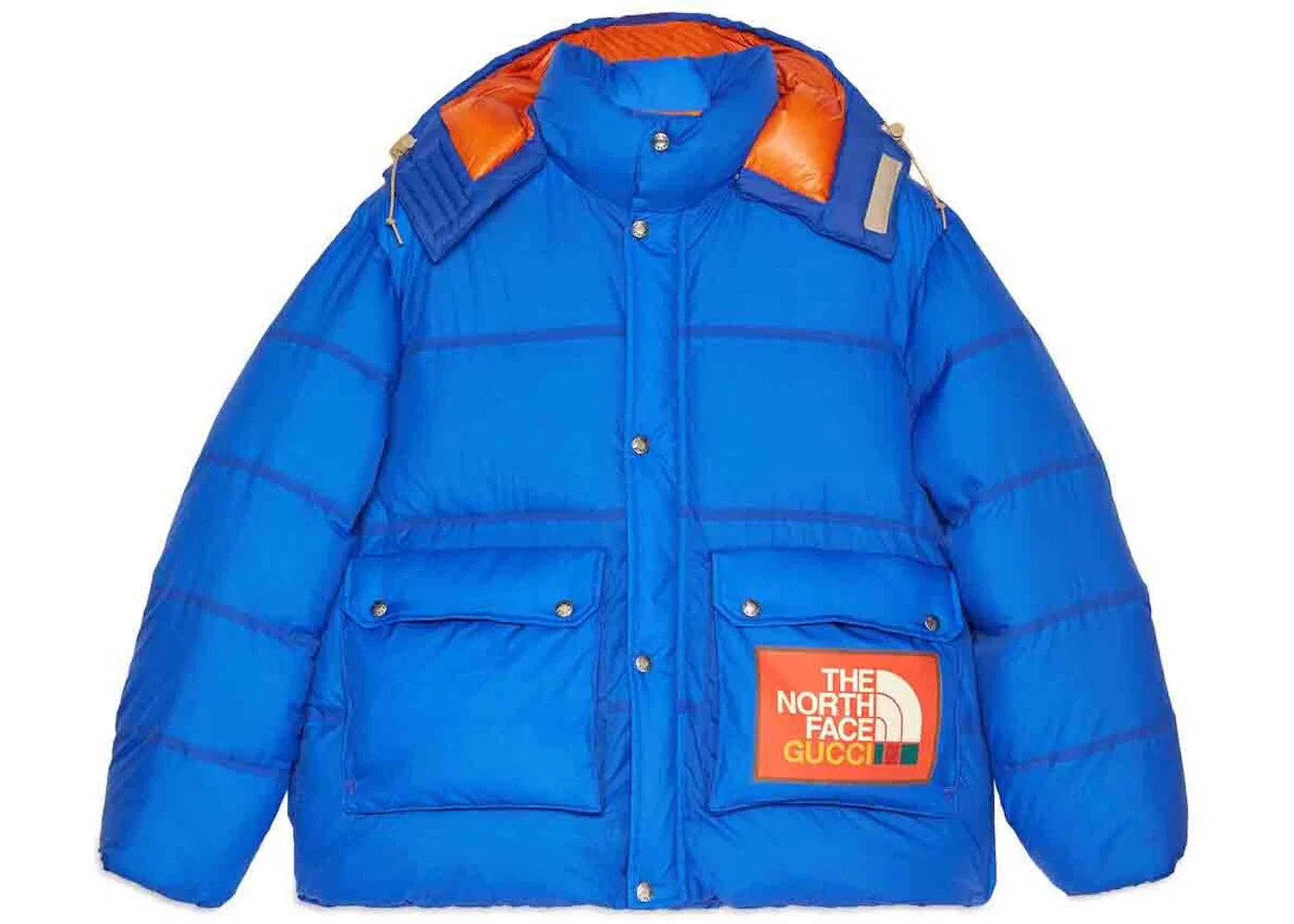 Женская куртка с утеплителем The North Face для Gucci Blue