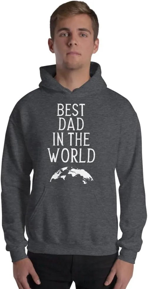 Лучший папа в мире худи Unisex Generic, Dark Heather
