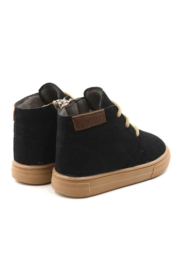 Детские ботинки для девочек с принтом Dusty orthopedic zip-up lace-up girls-boys kids boots shoes Generic Brands, Black — фото 3