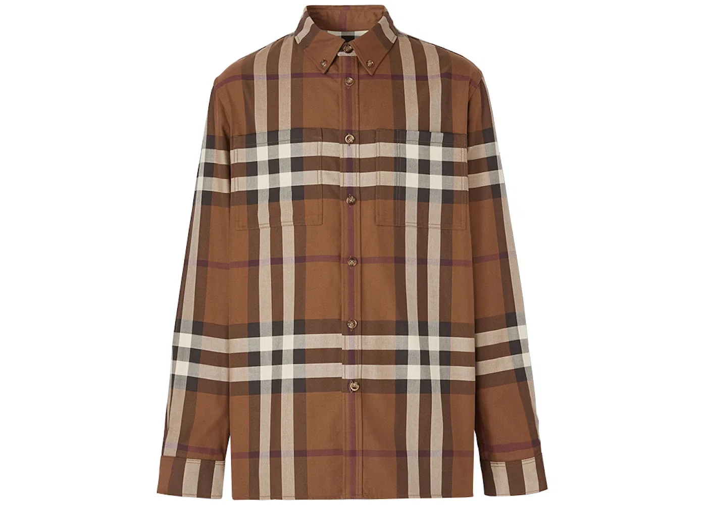 Мужская рубашка с длинным рукавом Burberry, Birch Brown