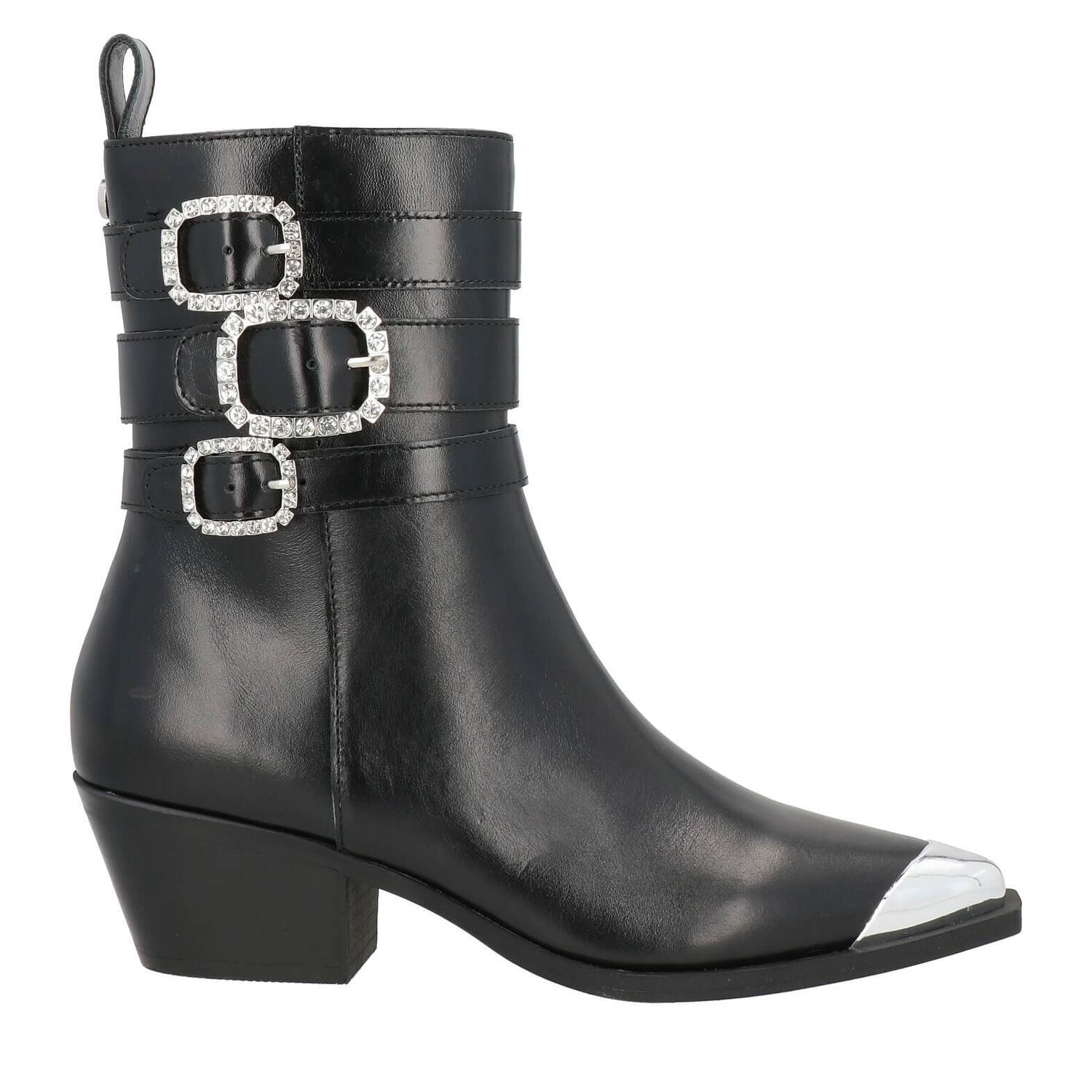 

Полусапоги Steve Madden, черный/серебряный