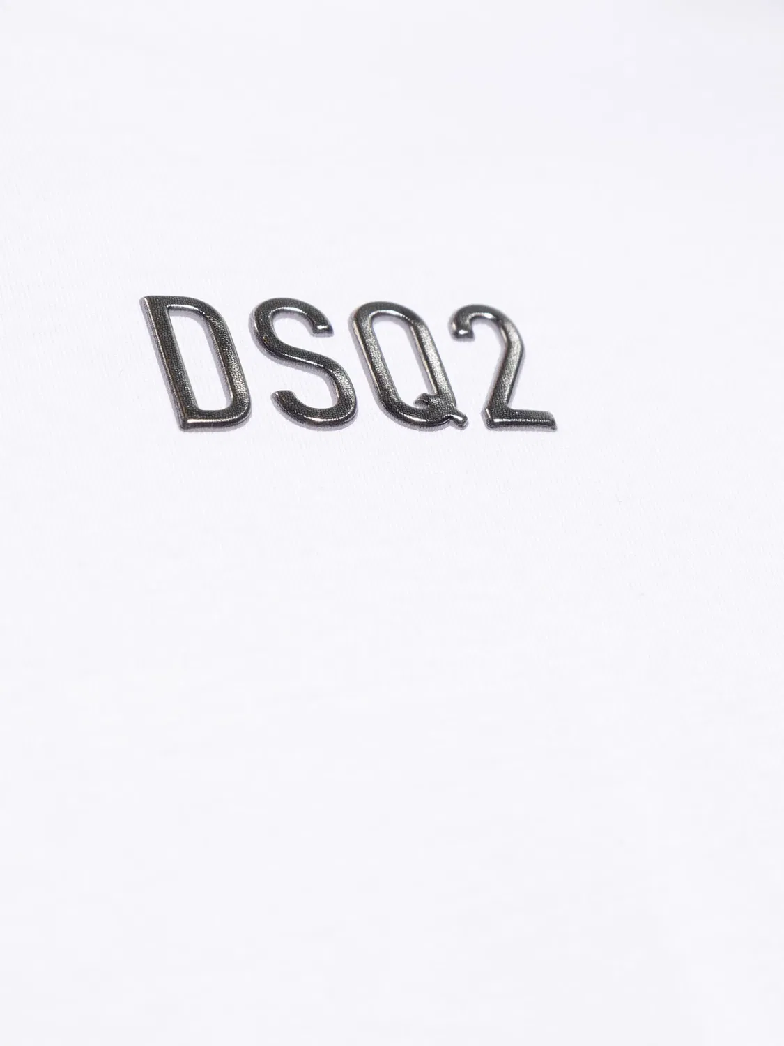 Футболка из хлопкового микса с логотипом DSQUARED2, белый — фото 4