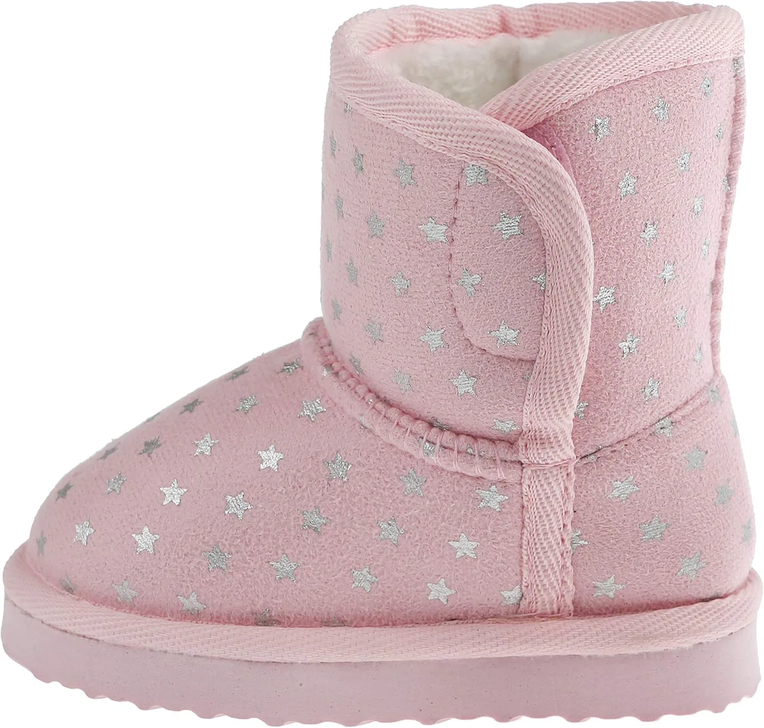 Детские ботинки на подкладке для девочек Capelli New York, Light Pink Stars — фото 3