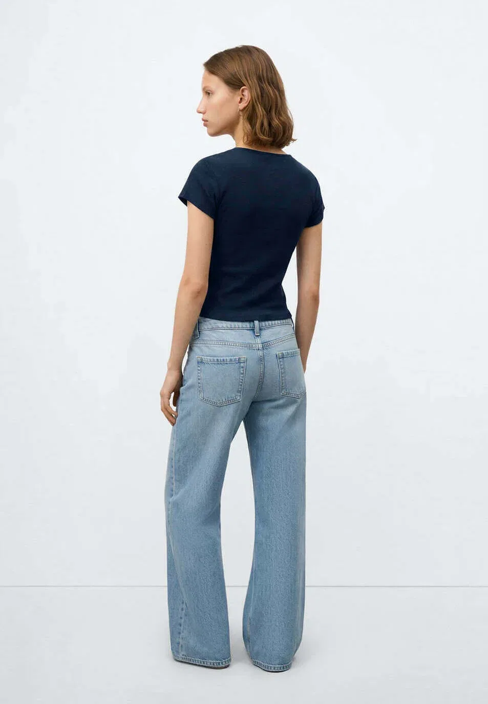 Футболка с принтом для подростков Mango Kids, Dark Blue — фото 3