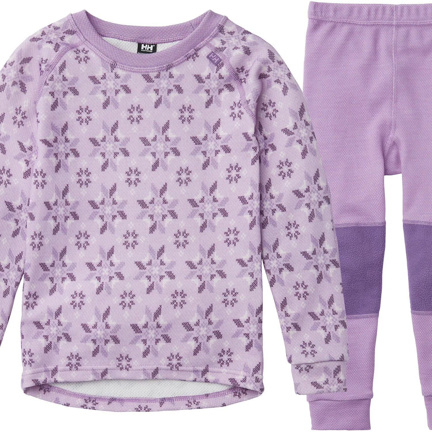 Детское термобелье HH Graphic Lifamerino Set, Helly Hansen, Violett Schwarz