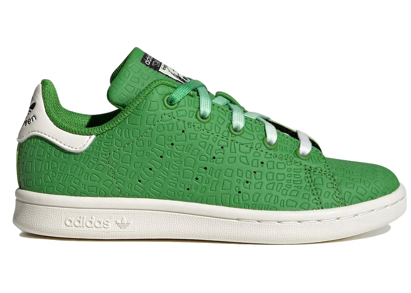 Детские кроссовки с принтом Adidas Stan Smith Rex the Dinosaur, Off White/Pantone/Core Black