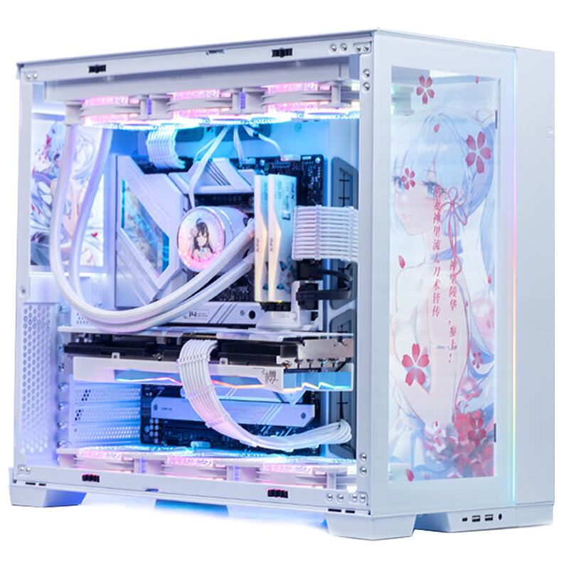 

Корпус Lian Li Bauhaus O11D Evo Custom Kamisato Ayaka, Full Tower, белый/рисунок
