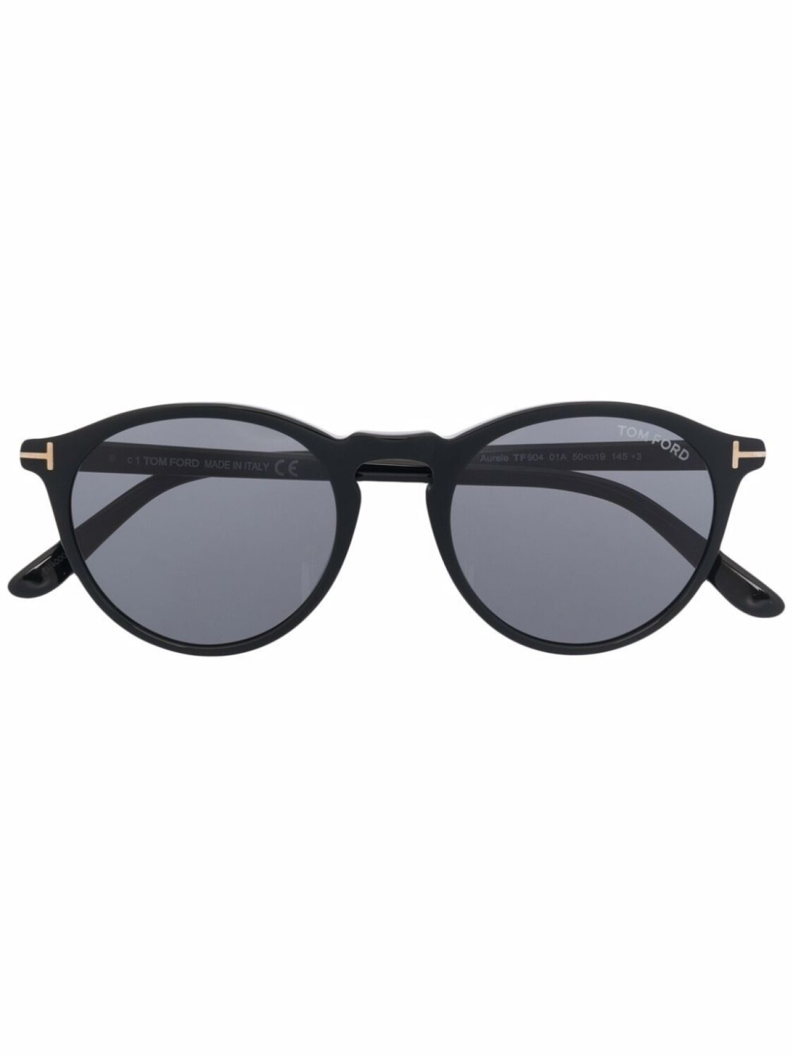 

Солнцезащитные очки TOM FORD Eyewear Aurele в круглой оправе, черный