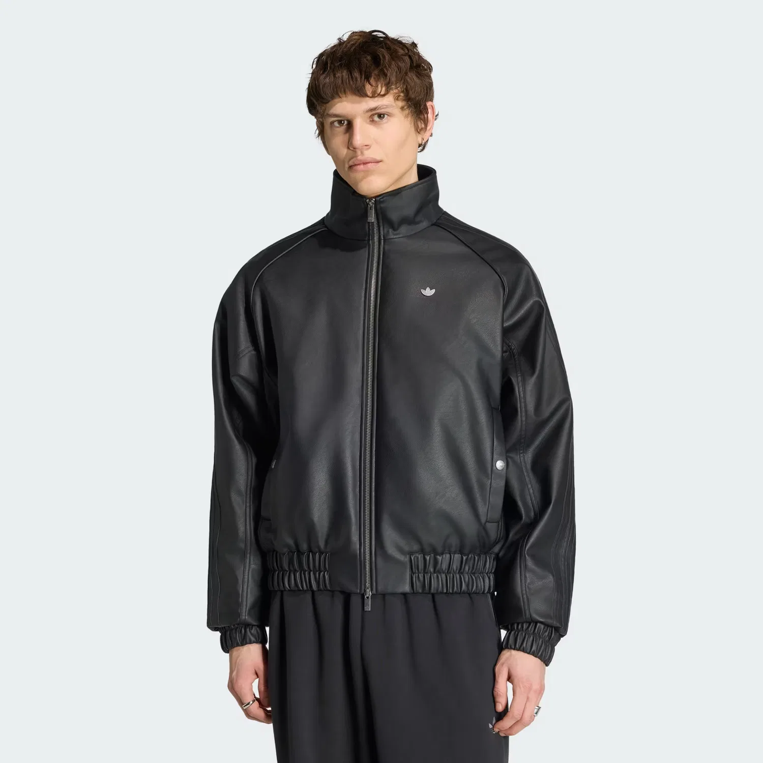 Мужская спортивная куртка оверсайз Premium SST Tracktop Adidas Originals, черный