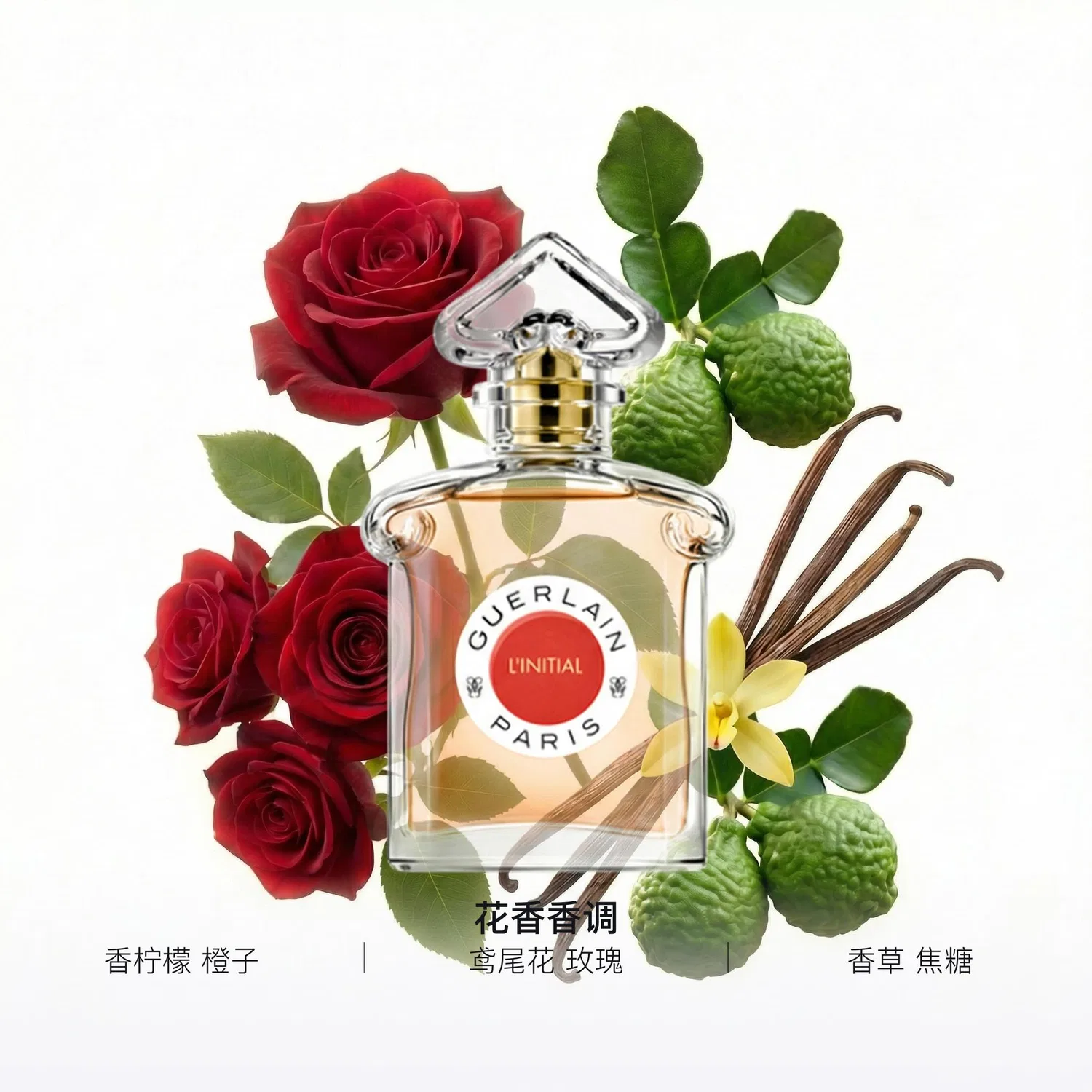 Парфюмерная вода First Time 75 мл GUERLAIN, Lemon Jasmine Iris Vanilla Caramel — фото 2