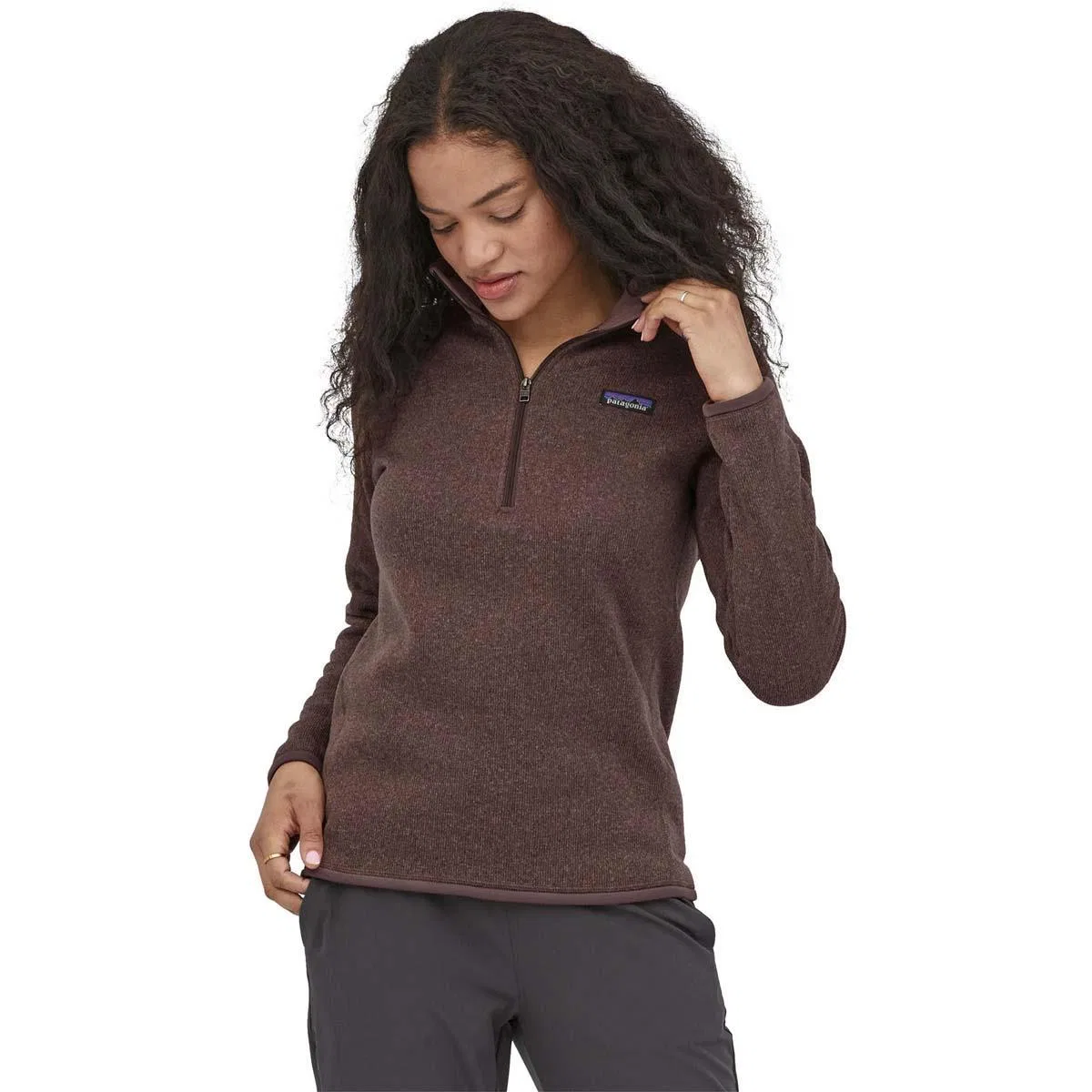 Флисовый свитер с четверть-молнией Better Sweater Patagonia, Dusky Brown