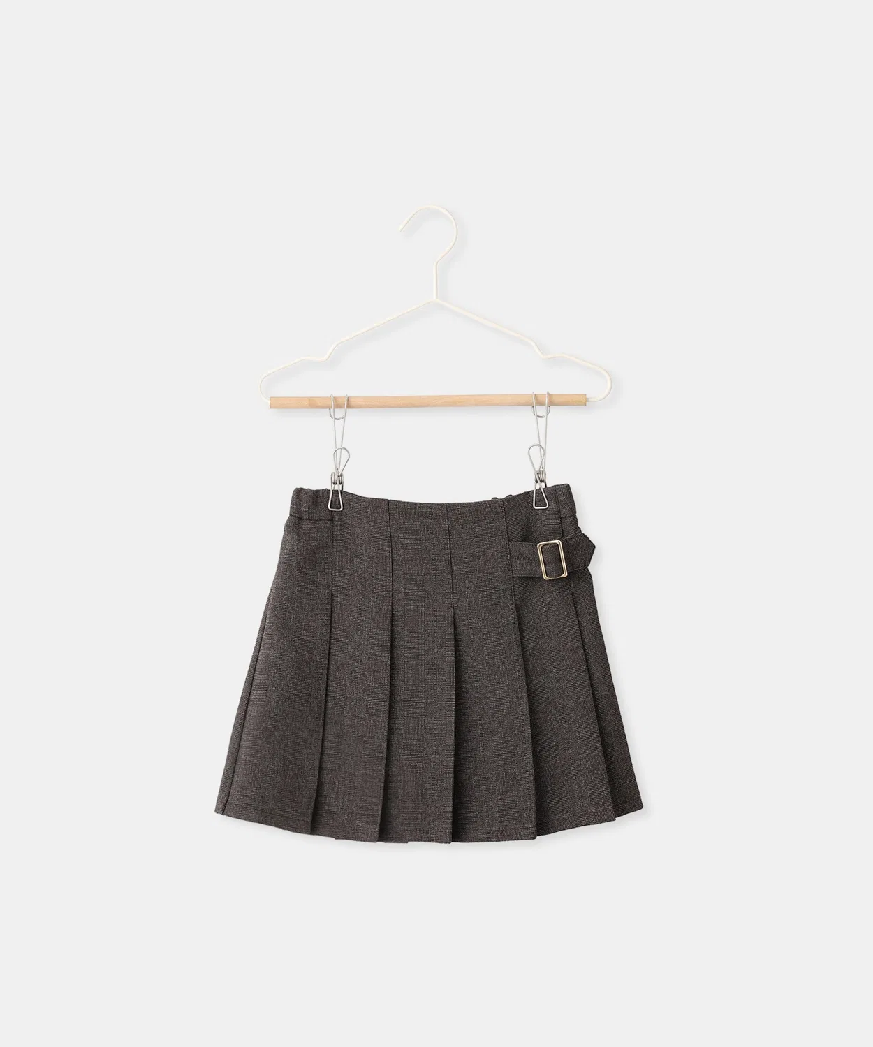 Детская юбка плиссированная с принтом ROPE' PICNIC, Dark Brown