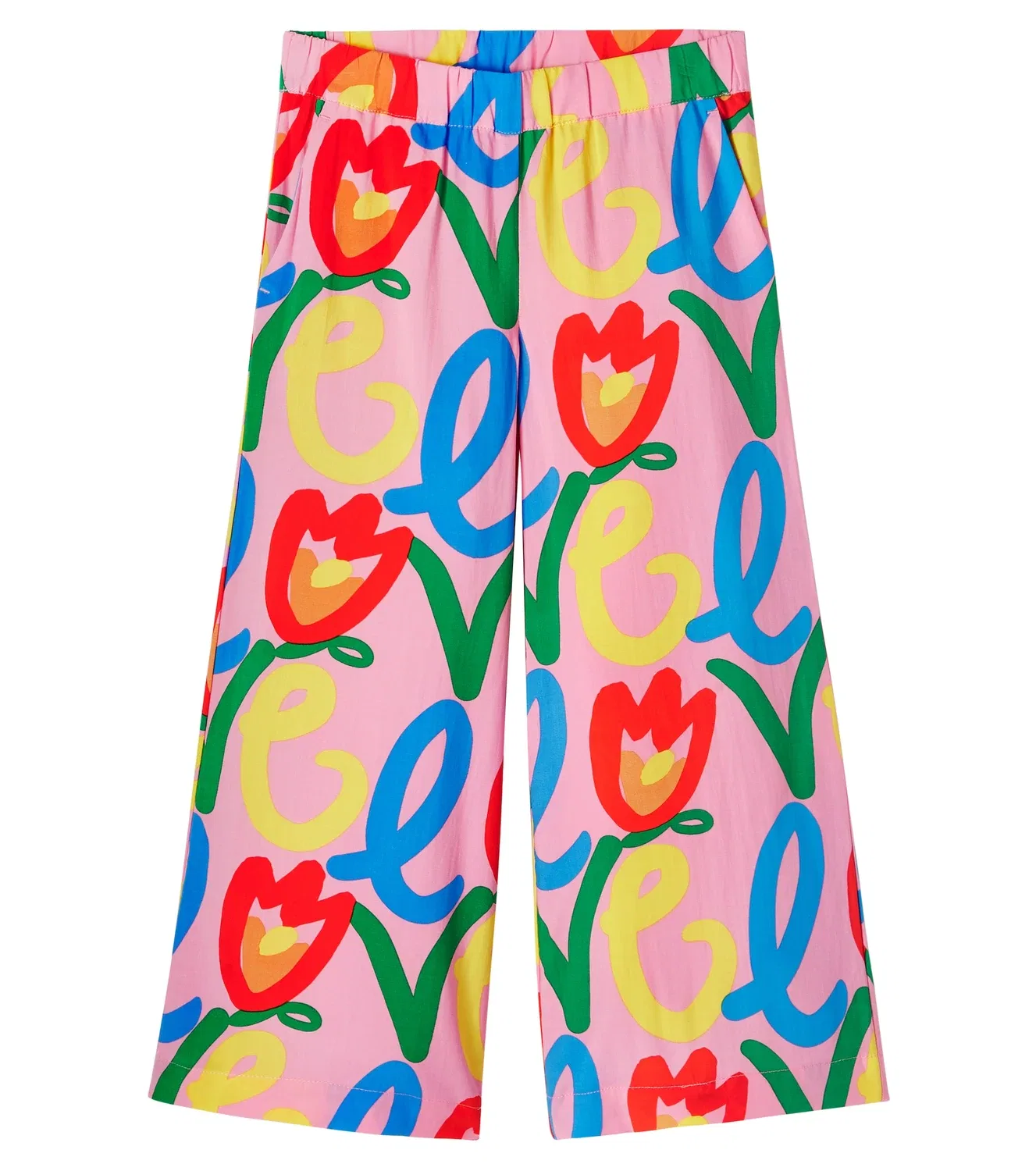 Брюки с принтом Stella Mccartney Kids, розовый