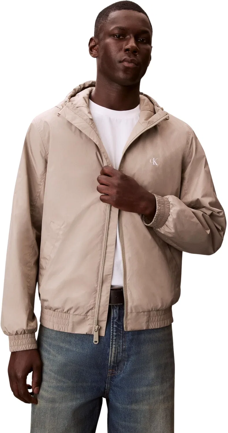 Мужская куртка с капюшоном из нейлона Calvin Klein, BROWN (Vintage Khaki)