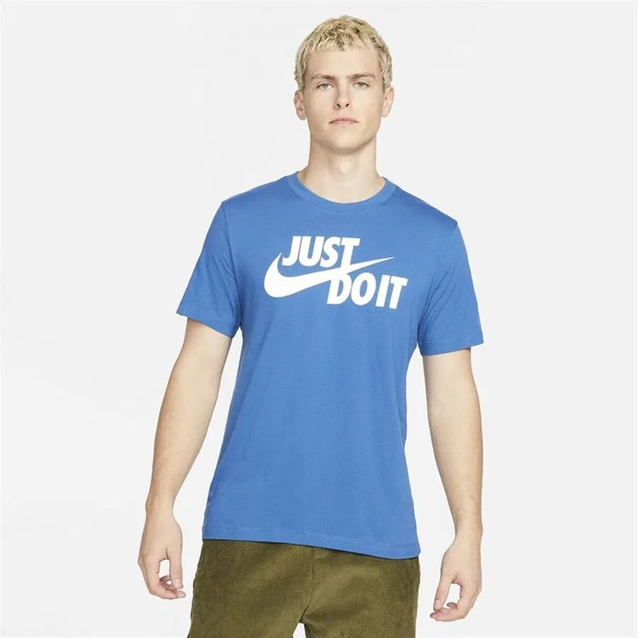 Футболка с принтом Just Do It Nike, Синий