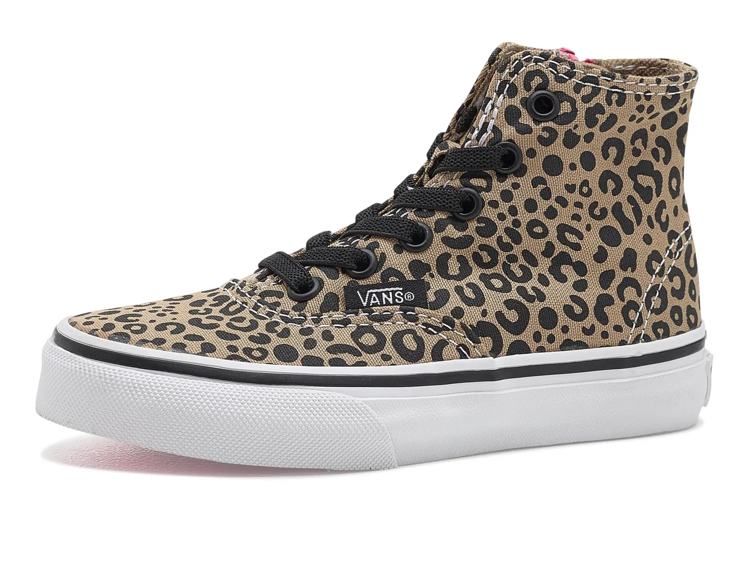 Кроссовки Authentic Hi 2.0 Zip (для маленьких детей) Vans Kids, Leopard Pop Incense/Pink Velvet — фото 2