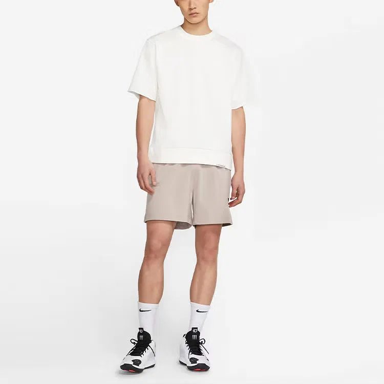 Футболка спортивная с коротким рукавом Dri-Fit Standard Issue Nike, белый — фото 2