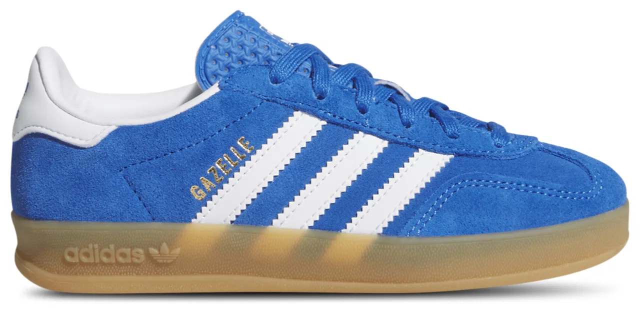 Кроссовки для мальчиков Gazelle Indoor Adidas, цвет Bluebird/Ftwr White/Gum