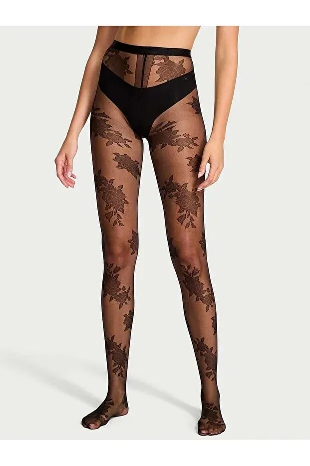 Женские колготки с принтом Victoria'S Secret, Black