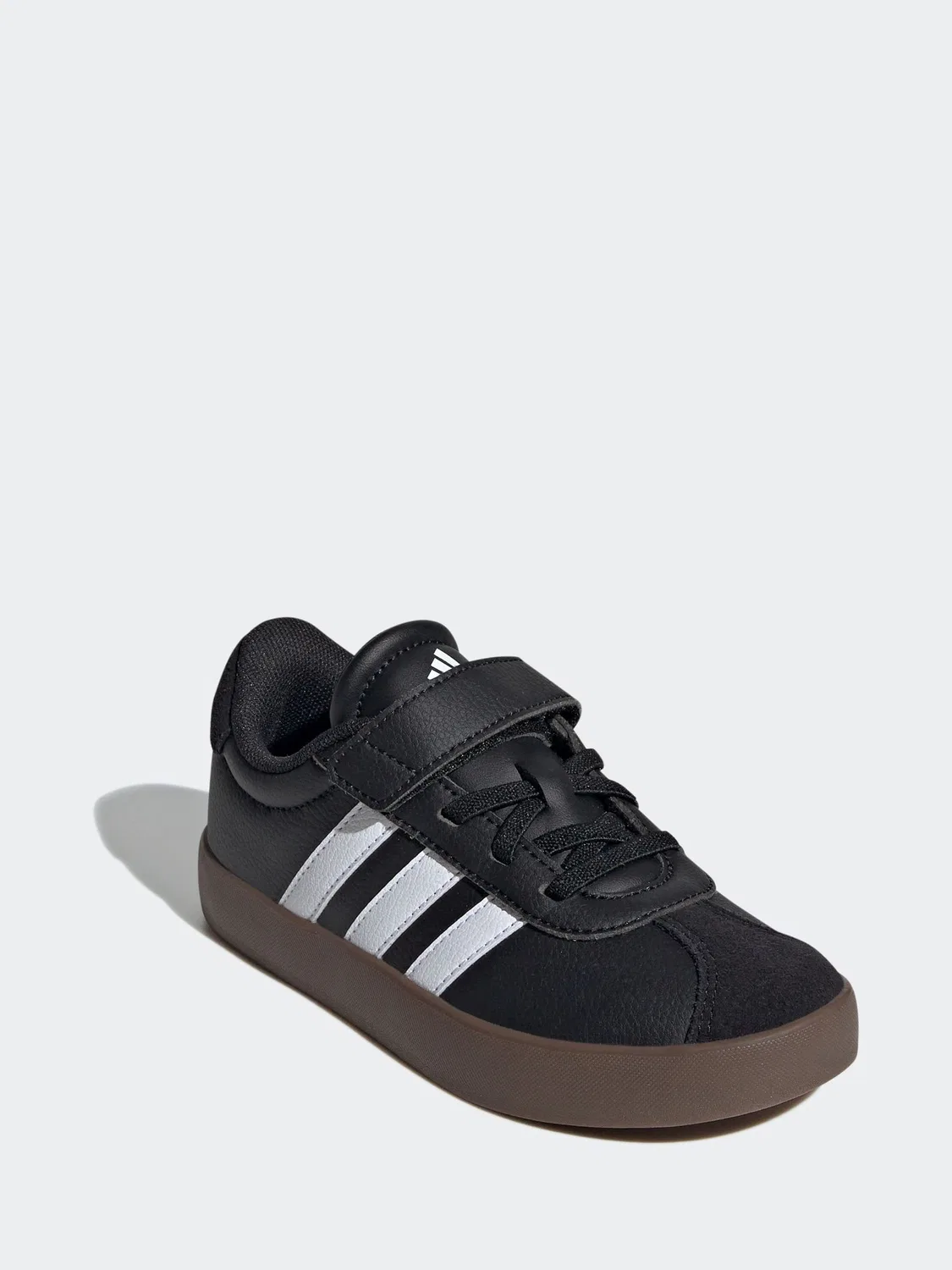 Кроссовки детские Vl Court 3.0 adidas, черно-коричневые — фото 3