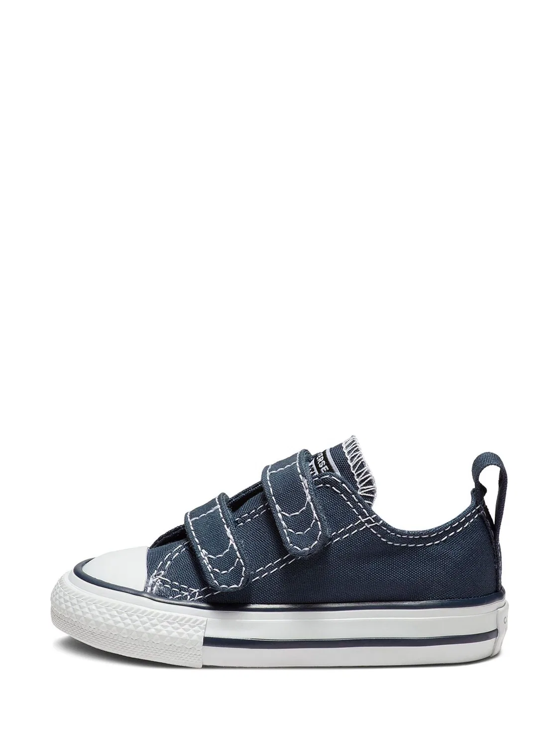 Кроссовки с горошком Converse Chuck Ox 2V Infant, синие — фото 3