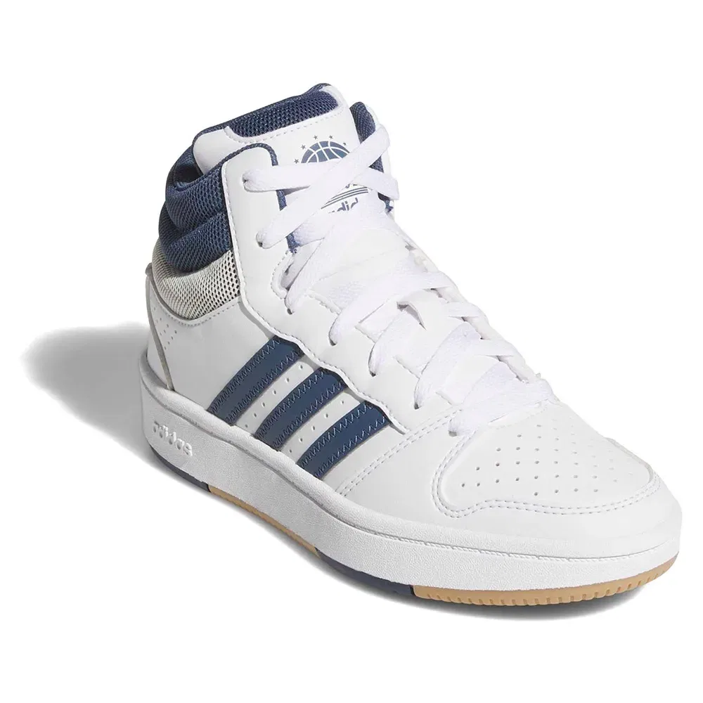 Кроссовки Hoops Mid Classic Junior Adidas, белый — фото 2