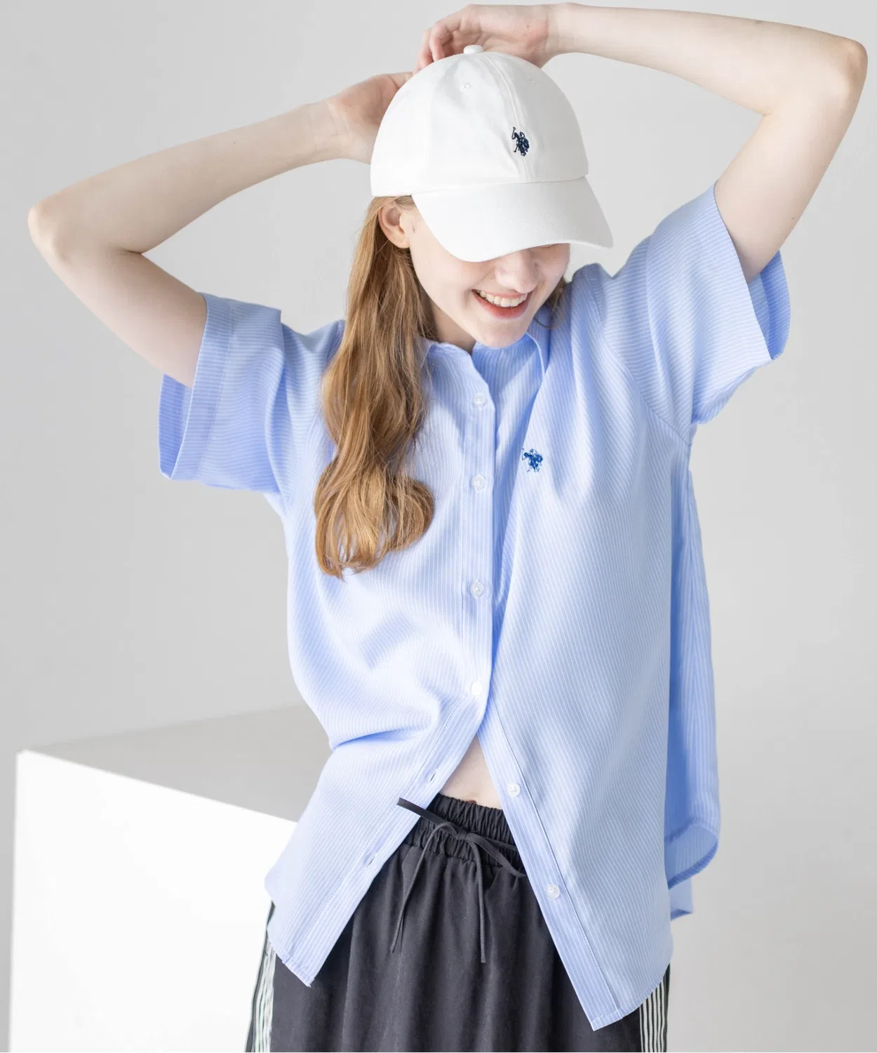 Женская рубашка с длинным рукавомU.S. POLO ASSN. clear, Green — фото 4