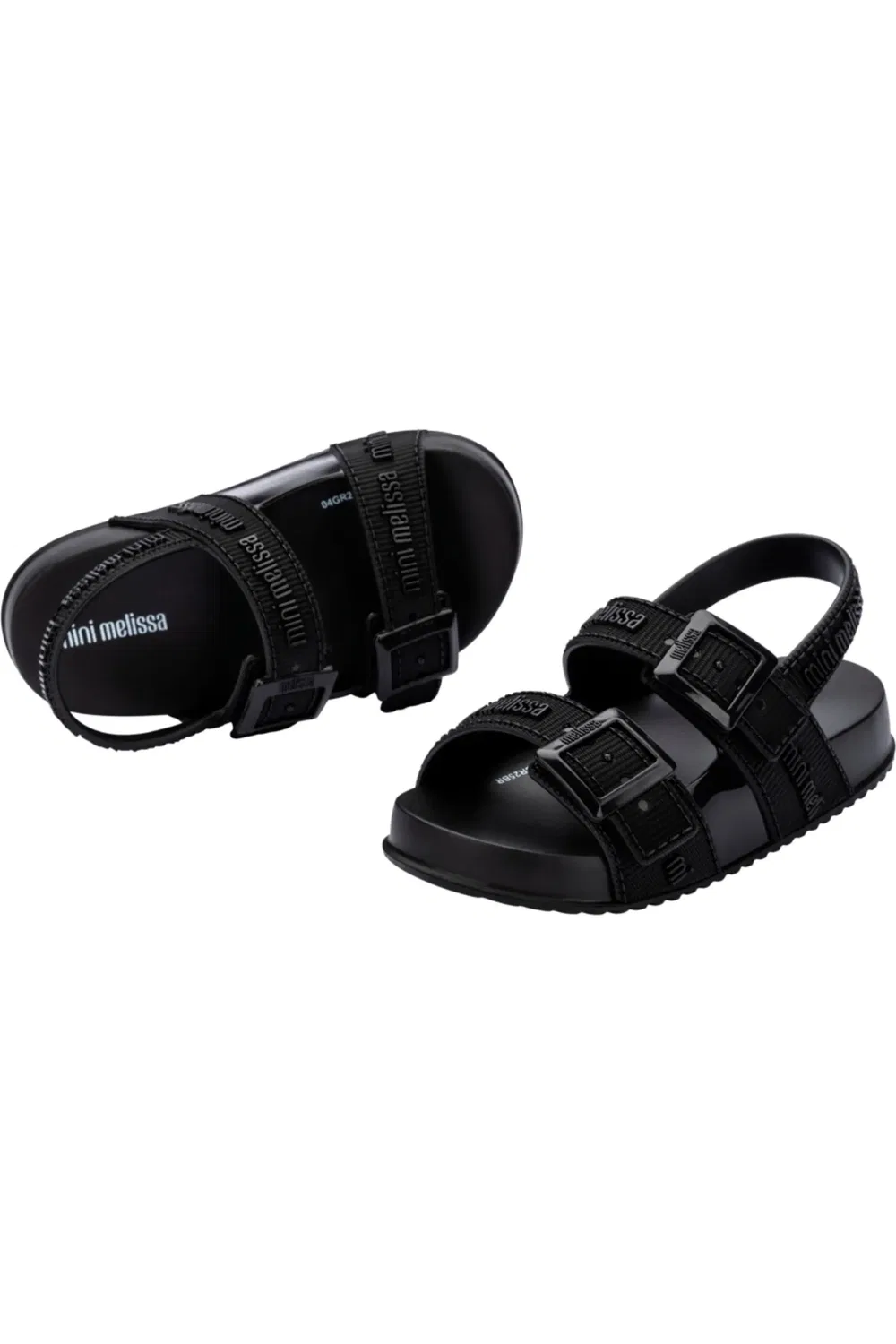 Детские сандалии слингбэк с ароматом Mini Cozy Lover Mini Melissa, черный — фото 4