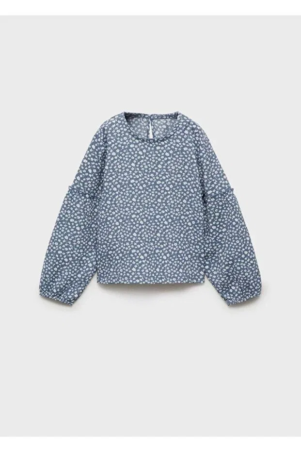 Детская футболка с длинным рукавом Mango Baby, Blue