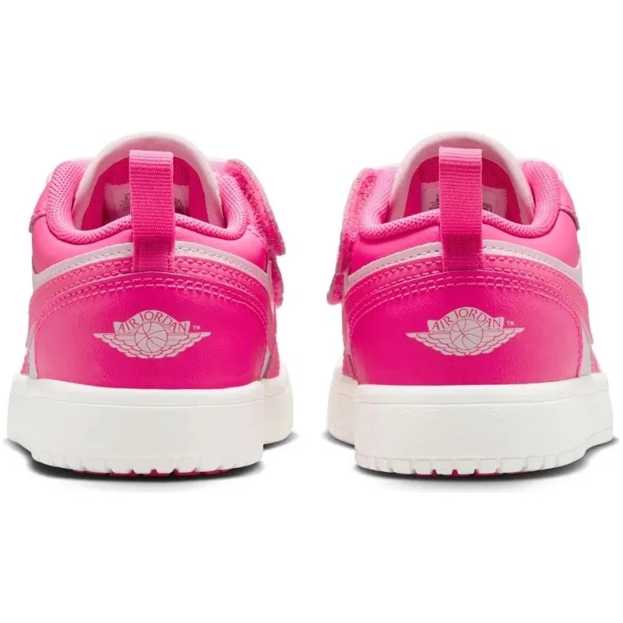 Кроссовки с резинками Jordan 1 Low Alt PS Nike, Зелено-белый — фото 4
