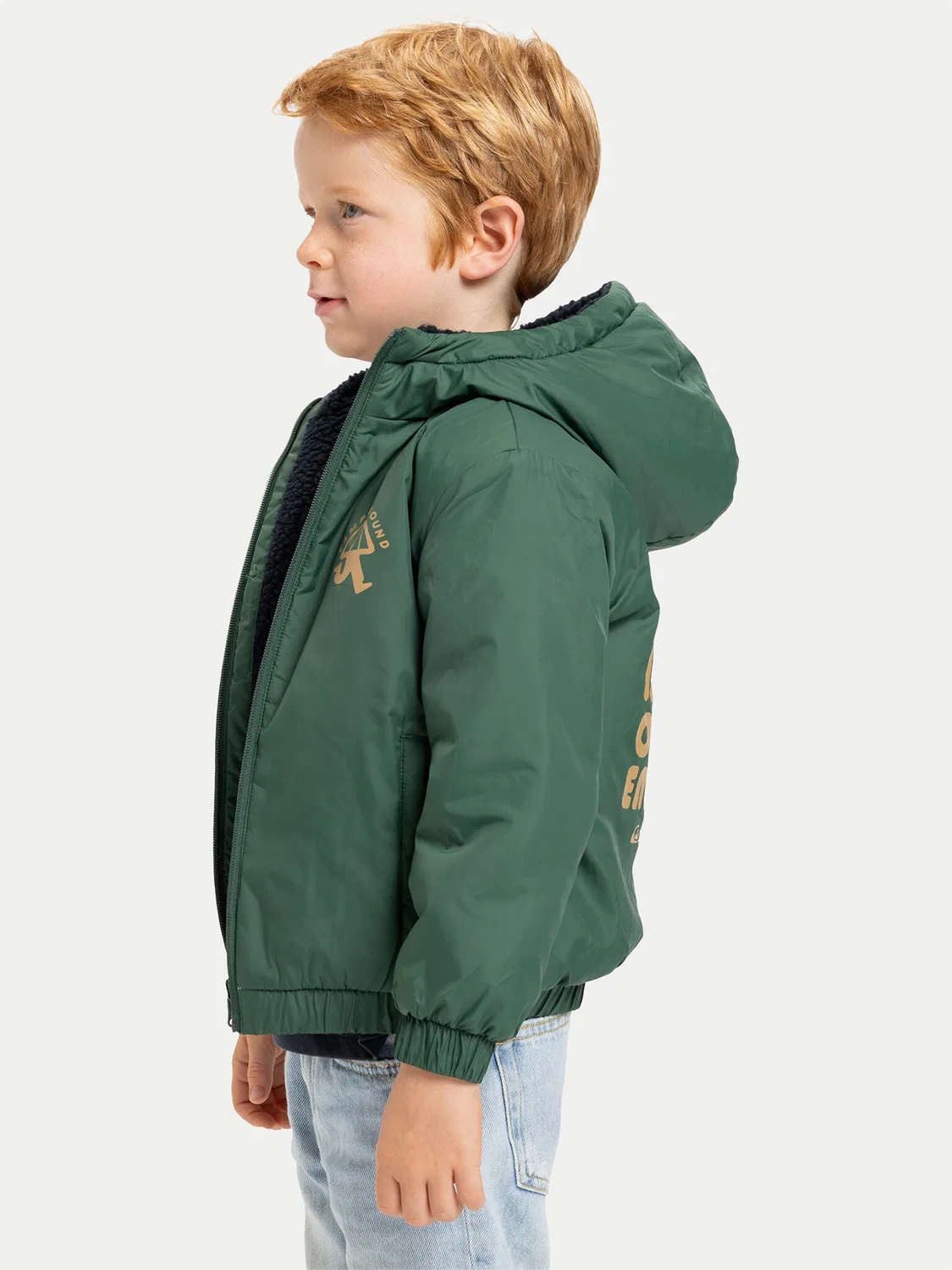 Зимняя куртка стандартного кроя для мальчика Reversible All Seas Quiksilver, зеленый — фото 4