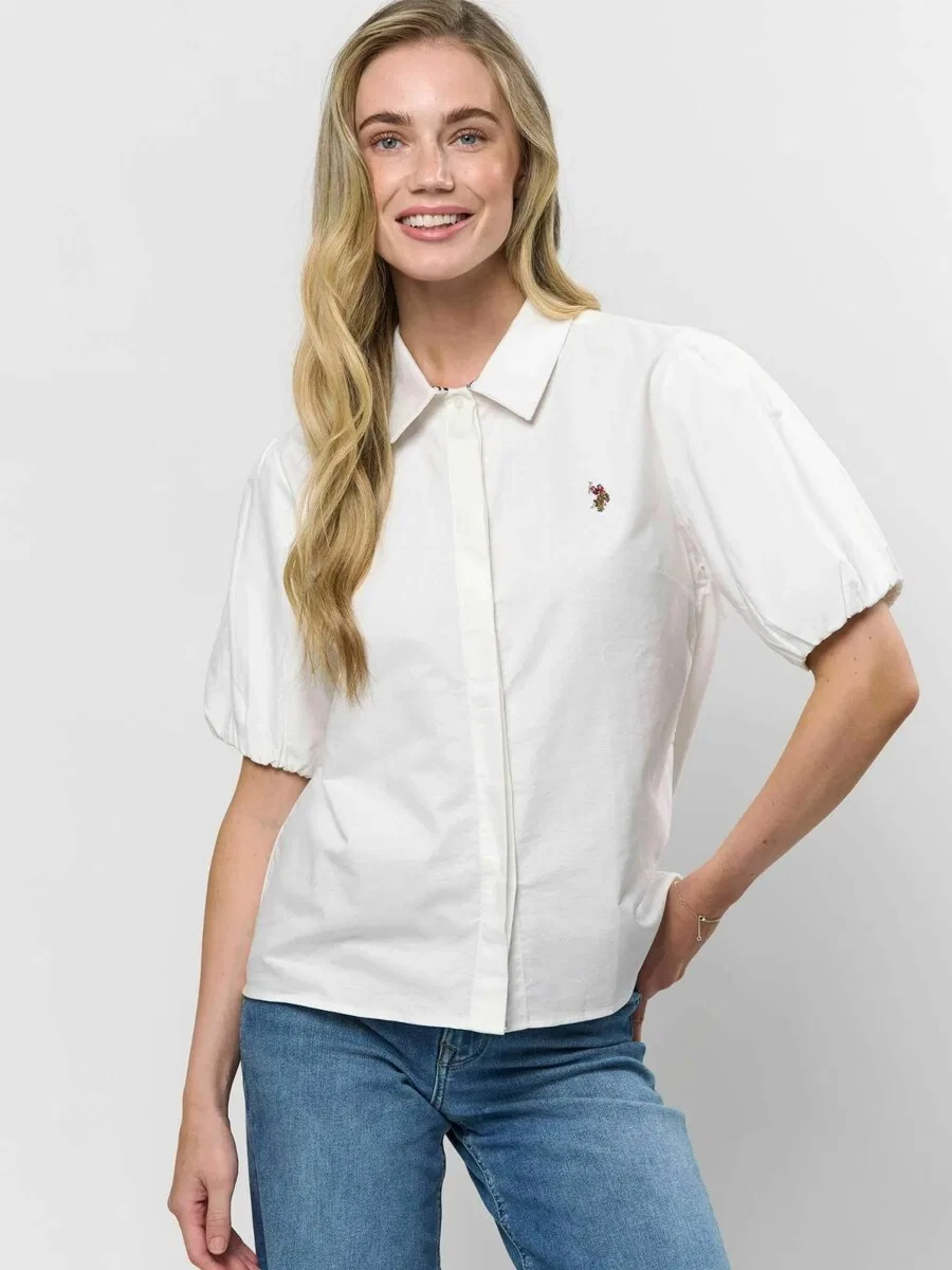 Футболка U.S. Polo Assn. 'UWIrma' белого цвета — фото 3