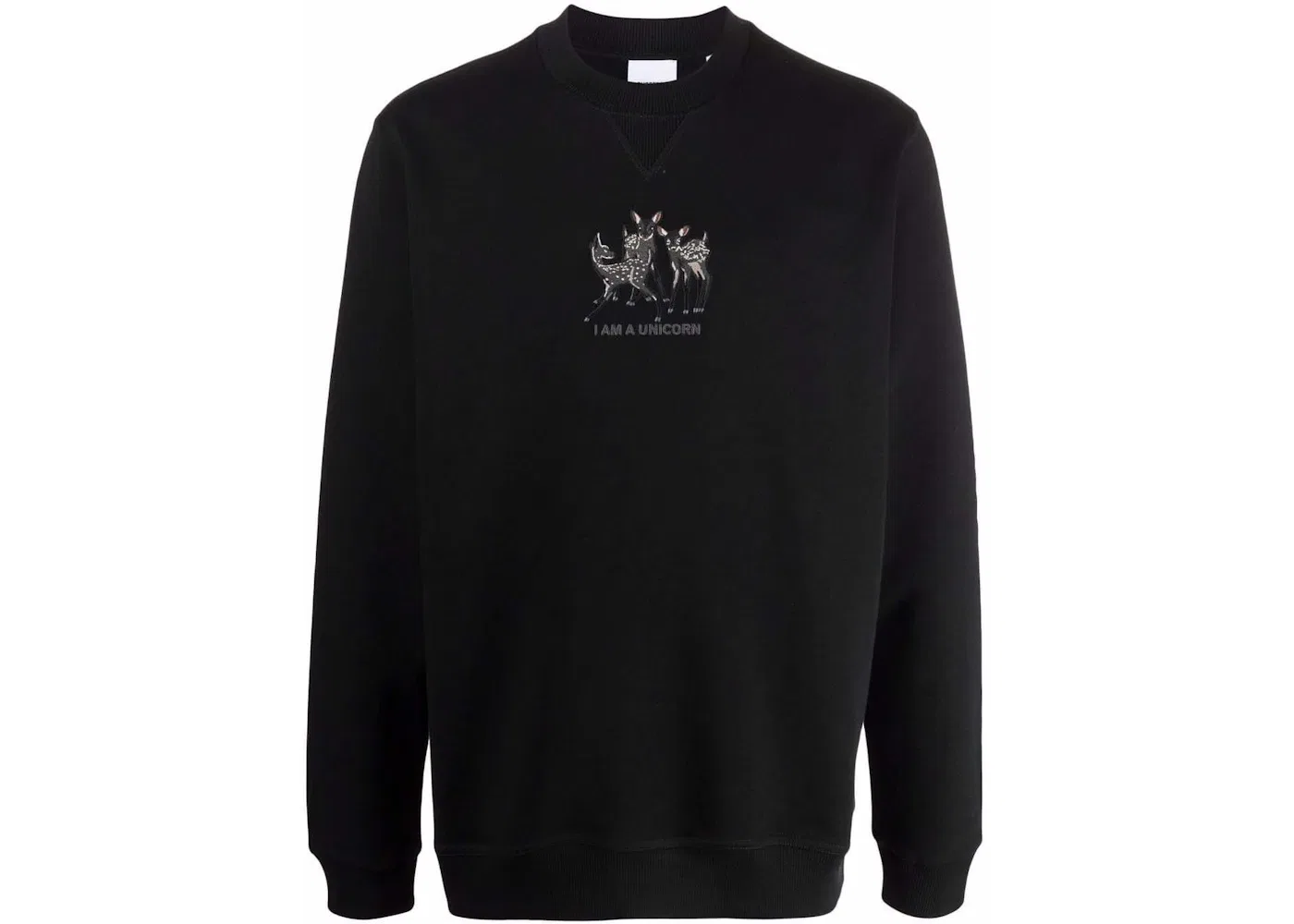 Мужской свитшот с вышивкой оленя Burberry, Black
