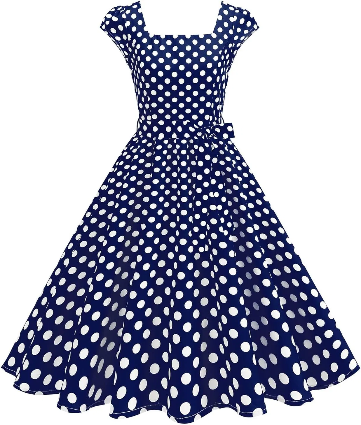 Женское повседневное платье в горошек Polka Dot, Blue