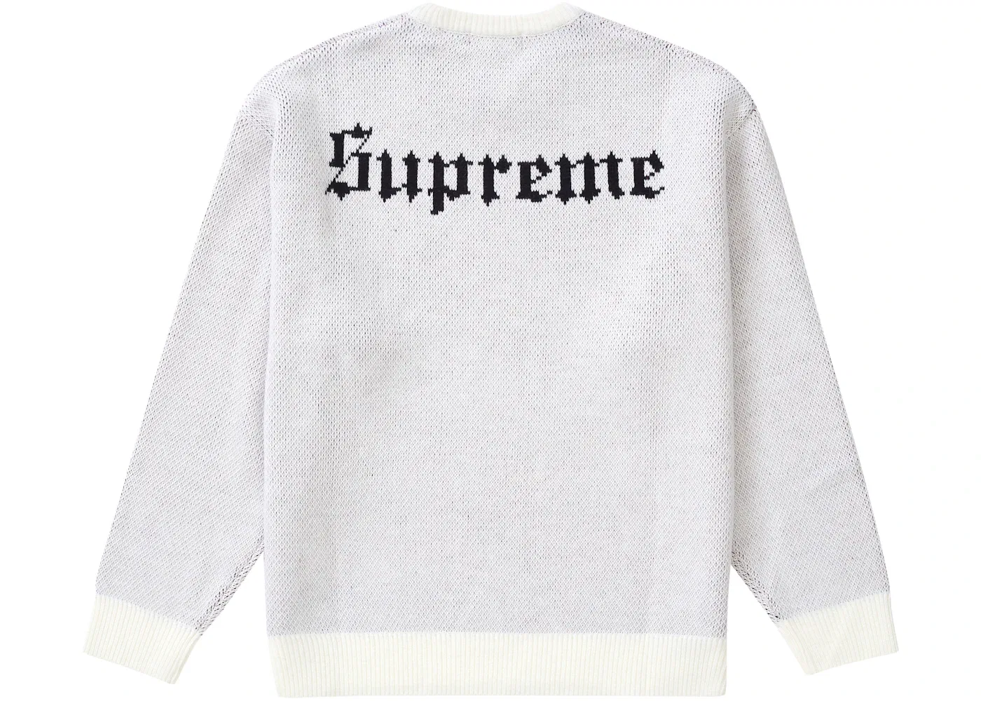 Мужской свитер белый Supreme Sweater White — фото 2