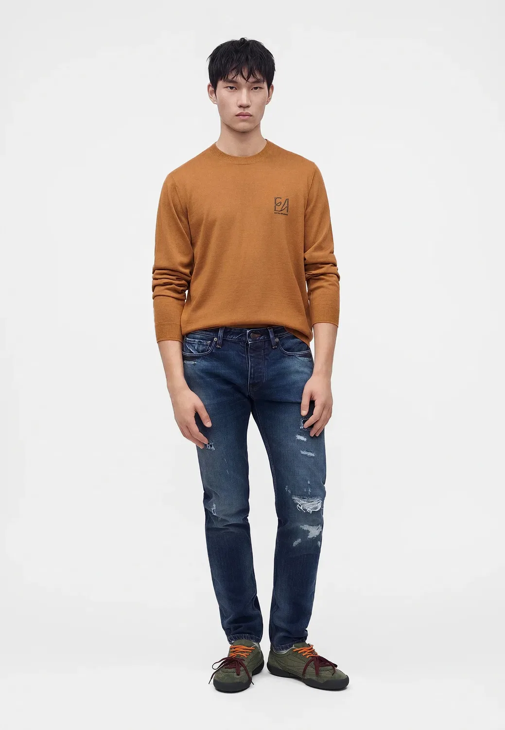 Свитер - джемпер Emporio Armani, Camel — фото 2