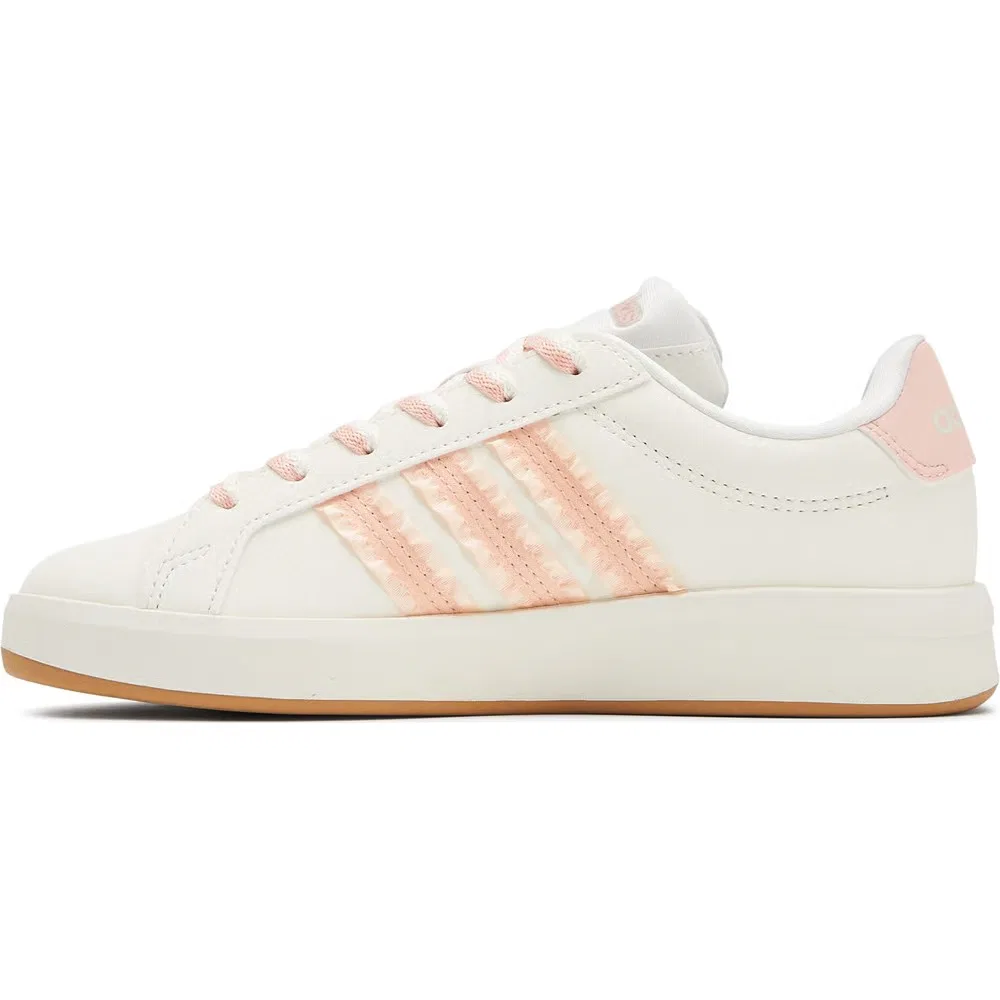 Детские кроссовки Grand Court 3.0 на шнуровке Adidas, White — фото 3
