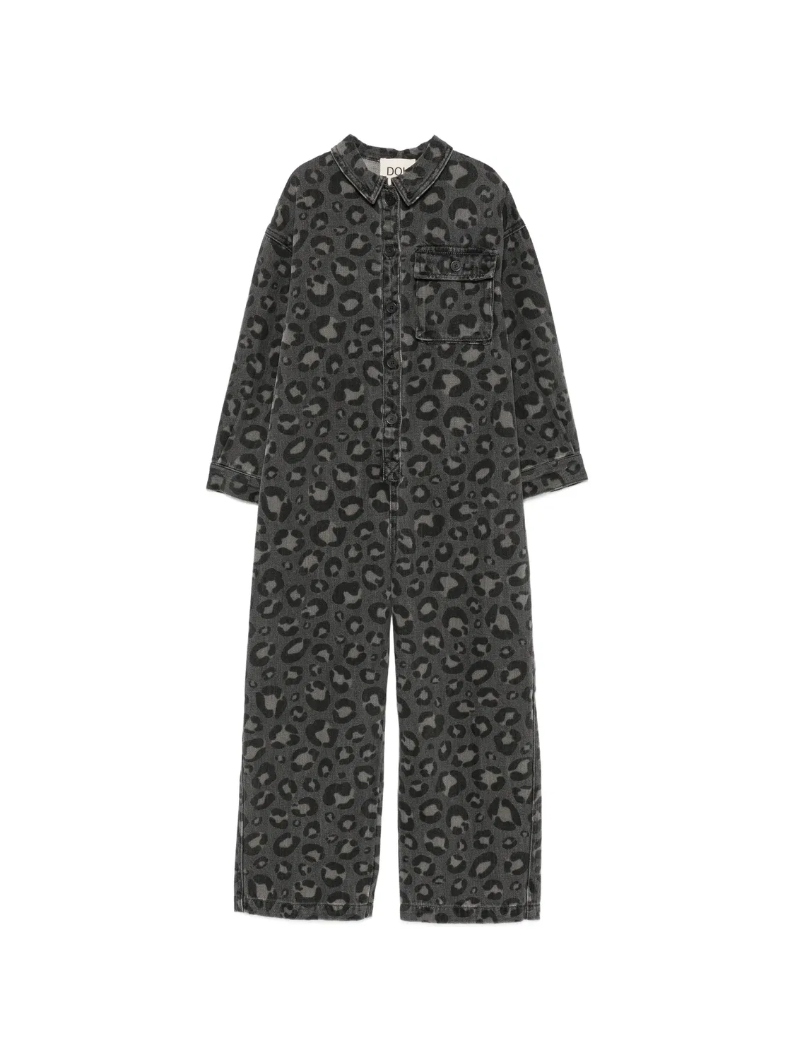 Комбинезон с леопардовым принтом Douuod Kids, серый