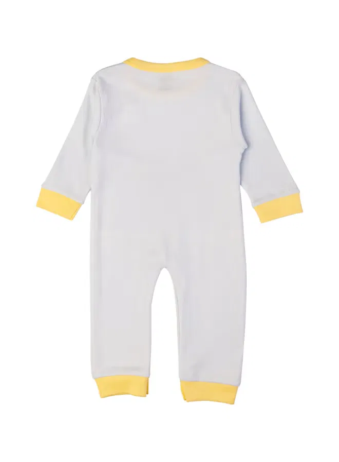 Боди-комбинезон с принтом из хлопка, Babies Basic, желтый — фото 3