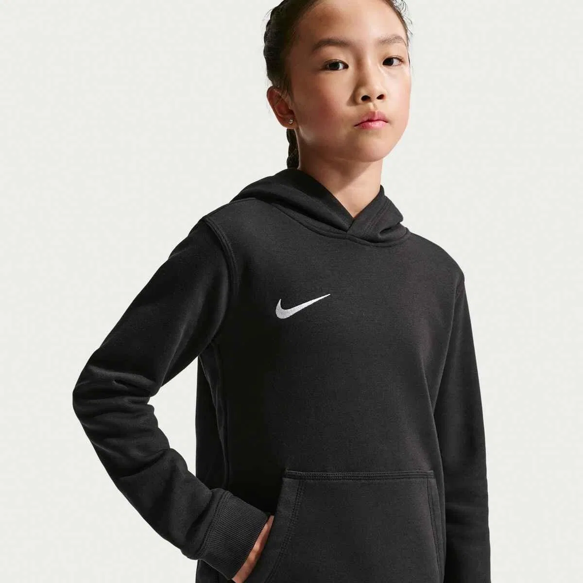 Детское флисовое худи с капюшоном Park 26 Nike, Schwarz — фото 4